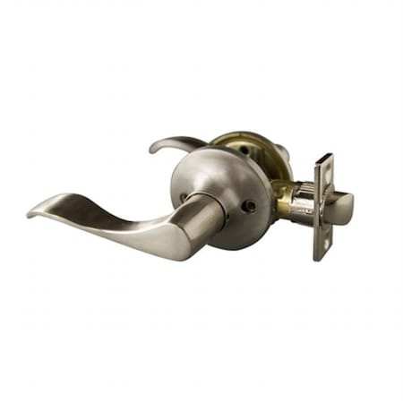 Heat Wave Stratford 6 Way Latch Passage Door Knob; Satin Nickel HE636826